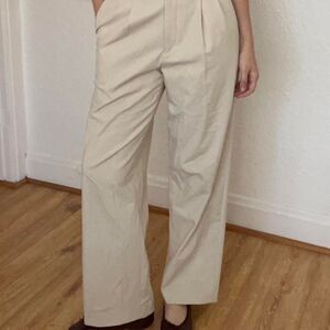 Uniqlo Women's Cream Trousers
